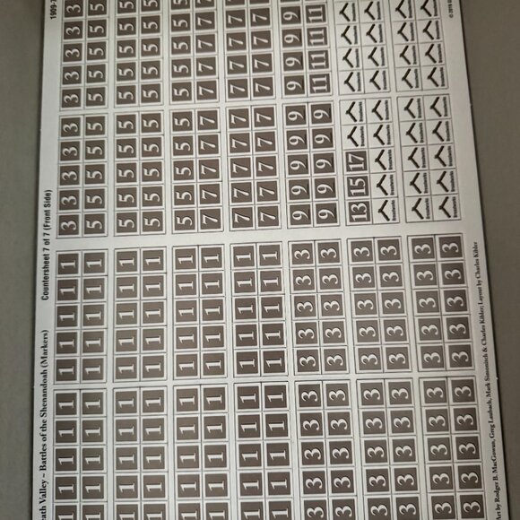 Death Valley: Battles for the Shenandoah (open, unpunched) GMT Games - Picture 7 of 16